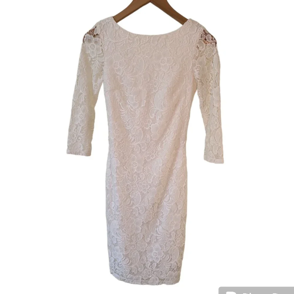 White Lace Dress - Picture 2 of 4